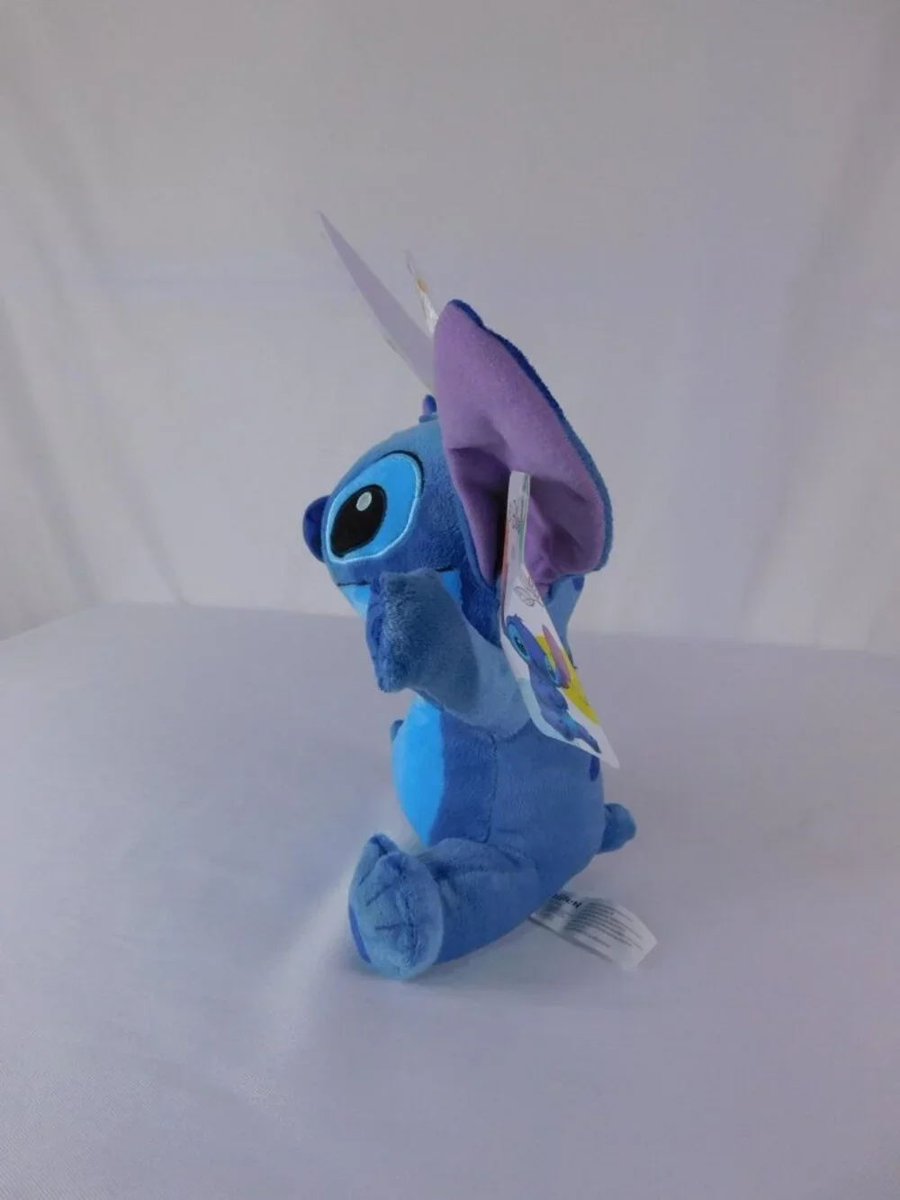 Disney Stitch Blue Plush Stuffed Toy Small Bunny Ears Easter Tag Just Play